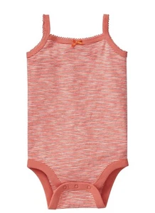 NUEVO Baby GAP Niñas Recién Nacidas Hasta 7 Libras Naranja Algodón Sin Mangas - Imagen 1 de 1