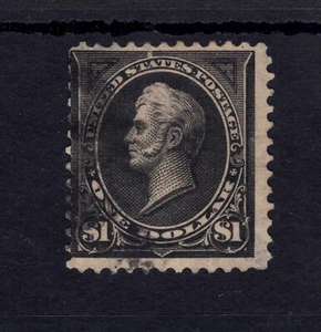 US Scott # 276A Ty II, USED / F-VF / Perf 12 / Double Ln Wtrmk $1 Perry! SCV $95 - Picture 1 of 3