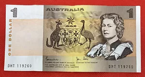 1982 AUSTRALIAN $1 ONE DOLLAR BANK NOTE | DHT 119 260 | JOHNSTON / STONE - Foto 1 di 2
