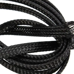 Telar de cable expandible trenzado arnés automático funda de cable 6 mm NEGRO 5m - Imagen 1 de 4
