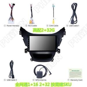 9" Android 9.1 Quad-Core Stereo GPS 2G+32GB 3G 4G OBD Wifi For 2011-2013 Elantra