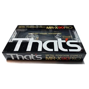 Audiocassetta Musicassetta THAT’S MR-X Pro 90 METAL BLANK AUDIO CASSETTE TAPE JA - Imagen 1 de 1