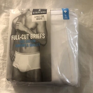Herren Full-Cut Slips Gr. 44 weiß 100 % Baumwolle 6er Pack NEU im Paket - Bild 1 von 6