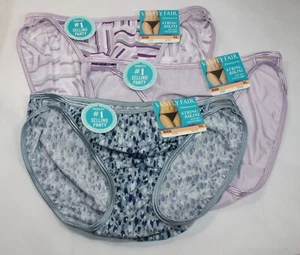 NWT set/3 VANITY FAIR ILLUMINATION STRING BIKINI 18108 LILAC BLIZZARD LAVENDER L - Picture 1 of 5