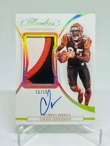 Chad Ocho Cinco Johnson 2022 Immacolata/15 Gioco Auto di Carte Usato #PA-CHJ - Foto 1 di 2