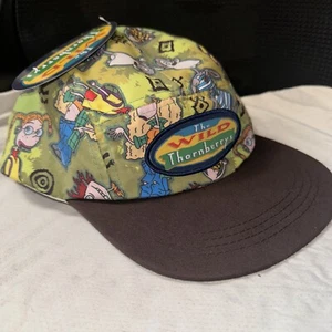The Wild Thornberrys Hat Cap Snap Back Nick Box Allover design One Size new NWT - Picture 1 of 4