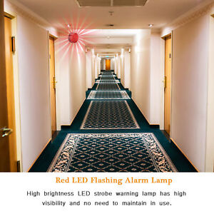 1PC LED Flashing Lamp Security Alarm Strobe Signal Warning Light