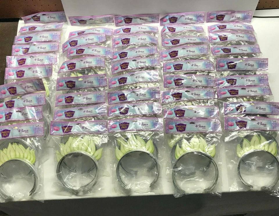 Lote de 184 NUEVAS Tiaras Disney Princesa y la Rana ~ Tiara Fiesta Temática Cumpleaños  Foto 1 de 4