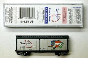 MTL Micro-Trains 02100408 Georgia GA 1788 "The Peach State" boxcar 40 piedi - Foto 1 di 1