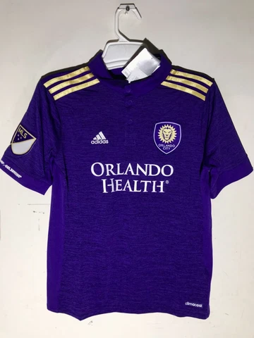 Adidas Youth MLS Jersey Orlando City Team Purple sz L Cover