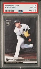 2020 Epoch Npb Roki Sasaki #140 PSA 10 RC. Very low Pop!