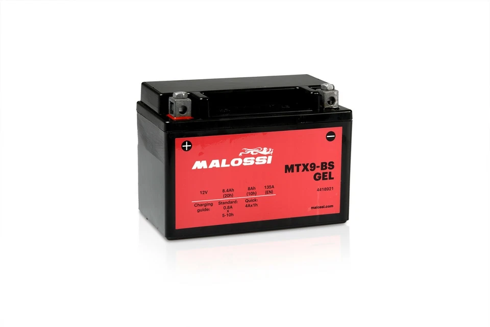 Batterie Malossi mtx9-bs Gel 12 V 8 Ah Prêt À L'Emploi 4418921