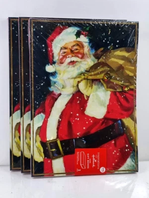 Hallmark Inspirations Holiday Robe Santa Gift Boxes 16 x 11.2 x 2.2 in - 9 boxes
