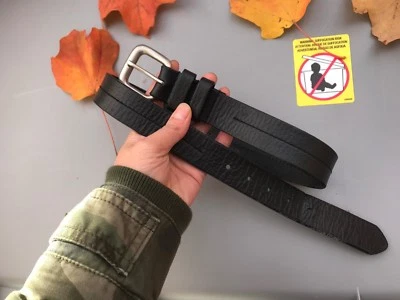 Cinturón de cuero Dockers grano completo DOCKERS negro MUJER TALLA M Foto 1 de 4