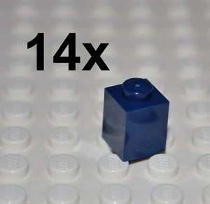 LEGO PARTS - 12X DARK BLUE BRICKS 1X1 STUDS/BUILDING BLOCKS 3005 K12 - Picture 1 of 1
