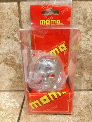 MOMO Sport Gear Shifter Knob Universal For Car Truck Round Skull Aluminum - Image 1 of 4