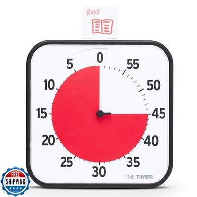 TIME TIMER 12 inch Visual Timer 60 Minute Kids Desk Countdown Clock with Dry  - Image 1 of 4