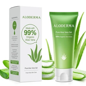 Aloe Vera Gel, Aloderma 99%, sofortige Linderung für Haut & Sonnenbrand, 1,5oz - Bild 1 von 9