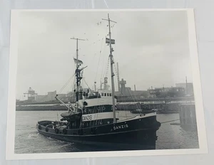 Tug Boat Danzig 8x10 B&W Photo Bugsier Salvage WWII Maritime History Ship - Picture 1 of 5