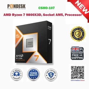 Processeur AMD Ryzen 7 9800X3D, socket AM5, AMD 9800X3D, 4,7 GHz - Photo 1/3
