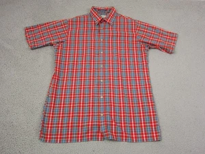 Vintage Enro Shirt Adult Large Tall LT Red Plaid Mens Camp Outdoor 70s 80s - Picture 1 of 13