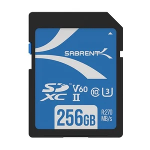 Scheda SD 256GB v60 SDXC Card UHS II Memoria SD U3 Memory Card con R270MB/s - Foto 1 di 8