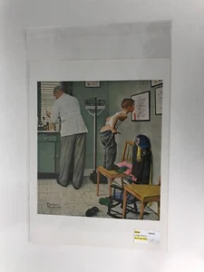 Norman Rockwell Druck 11,125 x 15 Zoll - In der Arztpraxis - Bild 1 von 2