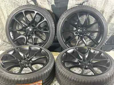 Llantas 22" NEGRO MATE SRT LLANTAS NEUMÁTICOS JEEP GRAND CHEROKEE DURANGO 5x127 TRACKHAWK Foto 1 de 4