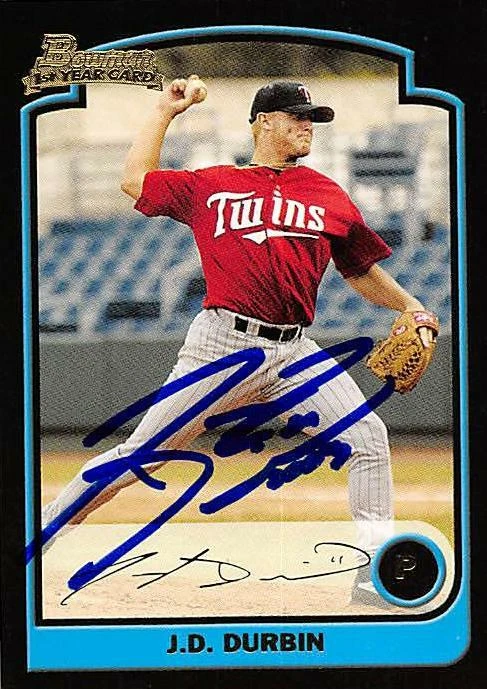J.D. Durbin autographed baseball card Phillies 2003 Bowman 1st Year #181 Rookie - Image 1 of 1