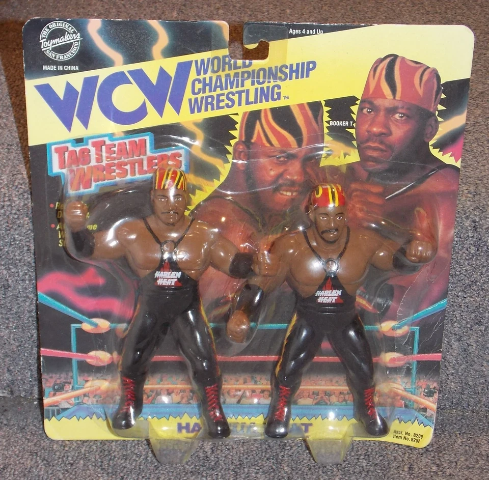 1994s Toymakers WC Team Wrestlers Harlem Heat Wrestling Figure.