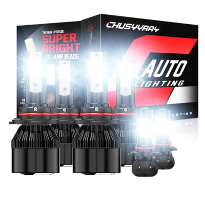 Para Para Cadillac CTS 2003-2007 LED Faro + Luces Antiniebla Bombillas Combo 6x Foto 1 de 4