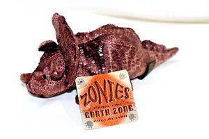 Russ Tyrone Triceratops Dinosaur Bean Bag 8" Plush Brown Dino Stuffed Toy stuffy - Picture 1 of 8
