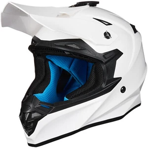 ILM Seller Refurbished White Youth Adult Helmets ATV Motocross Dual Sport DOT - Picture 1 of 14