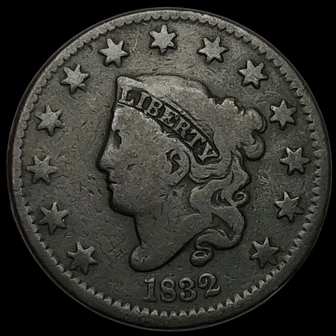 1832 Coronet Head Large Cent   J4251 Cover