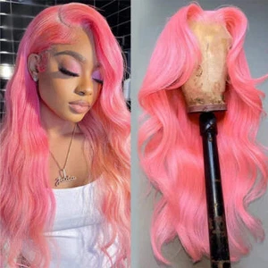 Lace front Human Hair wigs colored transparent - Picture 1 of 18