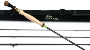 Moonlit Umbra Euro Nymph Fly Fishing Rod 3wt 10' 4pc with Case Graphite - Picture 1 of 1