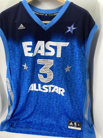 Dwyane Wade #3 Adidas 2012 All Star Jersey Mens Size XL Blue Miami Heat East Cover