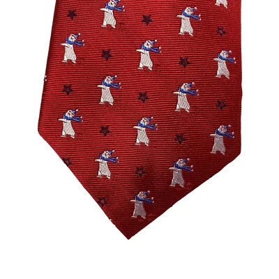 Tommy Hilfiger Hombres Clásico Oso Polar y Estrella Vacaciones Navidad Corbata Cuello 3.25" Foto 1 de 4