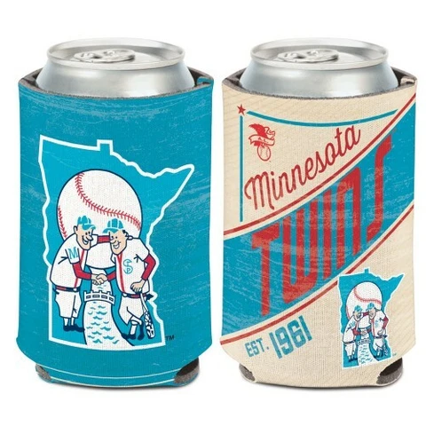 MINNESOTA TWINS COOPERSTOWN COLLECTION SOFT FOAM CAN COOZIE KOOZIE COOLER Cover
