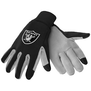 Las Vegas Raiders Texting Gloves NEW One Size Fits Most FOCO