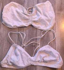 NEW 2 VICTORIA'S SECRET Lounging Strappy Base Bralettes Woman Sz XL - Picture 1 of 5