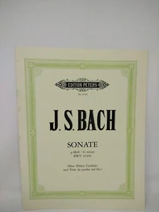 J.S.Bach Sonate in G Minor BWV 1030b viola and Oboe Harpsichord - Picture 1 of 4