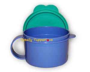 Tupperware CrystalWave Soup Mug (2 Cups) Container Microwave Safe Vintage Blue - Picture 1 of 2