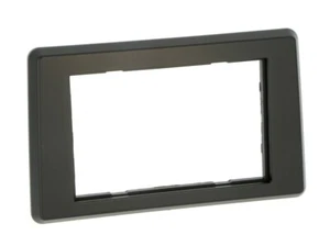 für Opel Movano B Auto Radio Blende Montage Einbau Rahmen 2-DIN schwarz matt - Picture 1 of 2