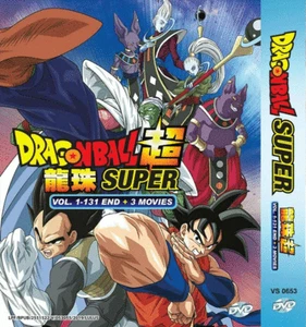 DVD ANIME DRAGON BALL SUPER Vol.1-131 End + 3 MOVIE ENGLISH VERSION Region All - Picture 1 of 5