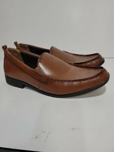 GEORGE BROWN LEATHER SLIP-ON CASUAL DRESS MENS 12 SHOES - Picture 1 of 5