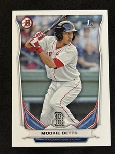 2014 Bowman Prospects 1. Bowman #BP109 Mookie Betts Red Sox - Bild 1 von 2
