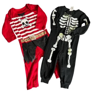 Lotto abiti monopezzo Gymboree 6-9/6-12 mesi costume Halloween ragazzo travestimento - Foto 1 di 4
