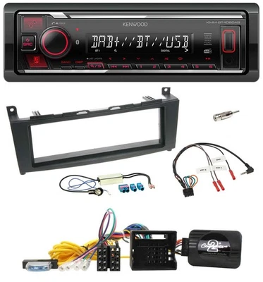 Kenwood Lenkrad Bluetooth USB DAB Autoradio für Mercedes C W204 S204 2007-2011 - Bild 1 von 4