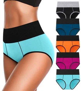 Tummy Control Underwear High Waisted Cotton Panties Briefs for Women Plus Siz... - Picture 1 of 6